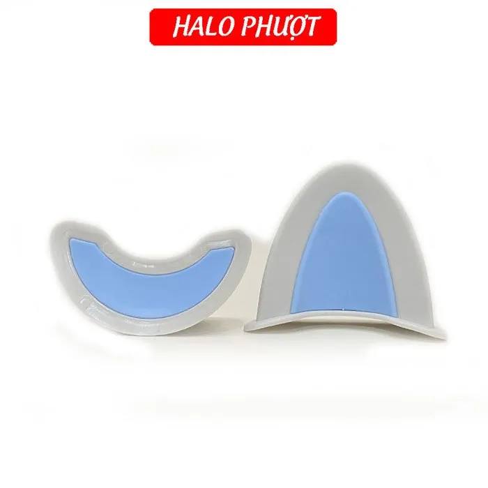 Tai Mèo 2 có đế màu gắn nón bảo hiểm - Xám Xanh