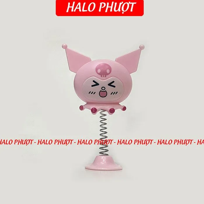 Bông hoa Kuromi gắn nón - Phụ kiện gắn nón bảo hiểm - Bông hoa gắn nón