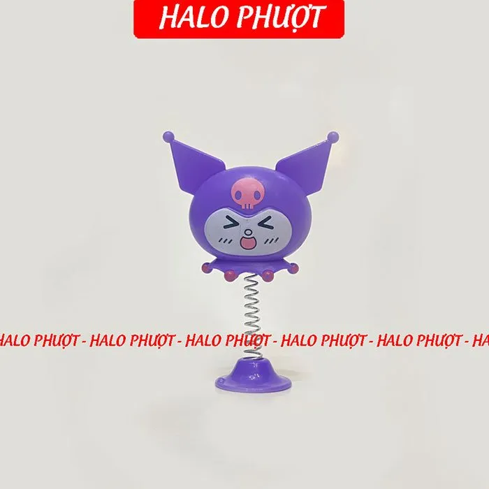 Bông hoa Kuromi gắn nón - Phụ kiện gắn nón bảo hiểm - Bông hoa gắn nón