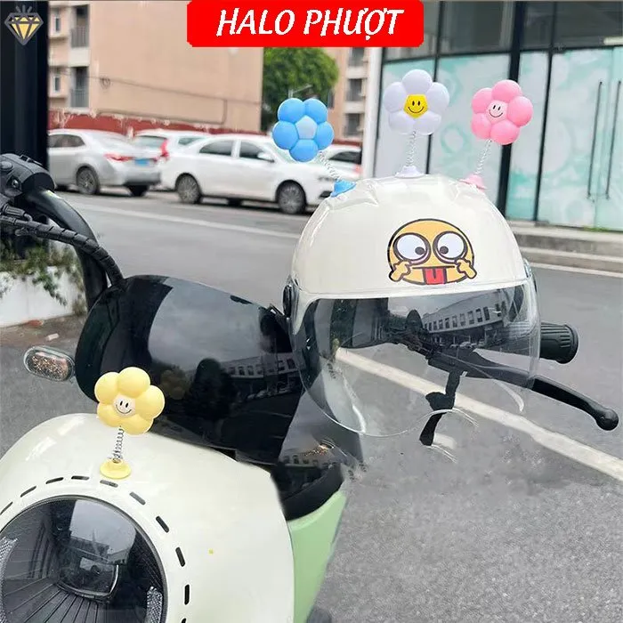 Bông Hoa Gắn Nón Bảo Hiểm