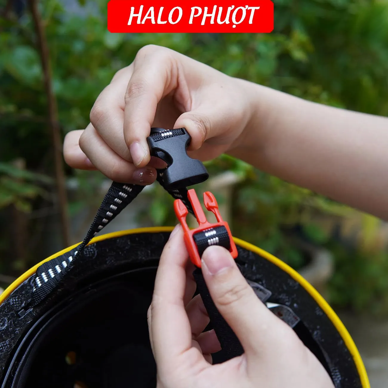 (Full phụ kiện) Mũ Bảo Hiểm Em Bé Tai Bèo Trơn Bóng AT Chính Hãng Vàng Bóng