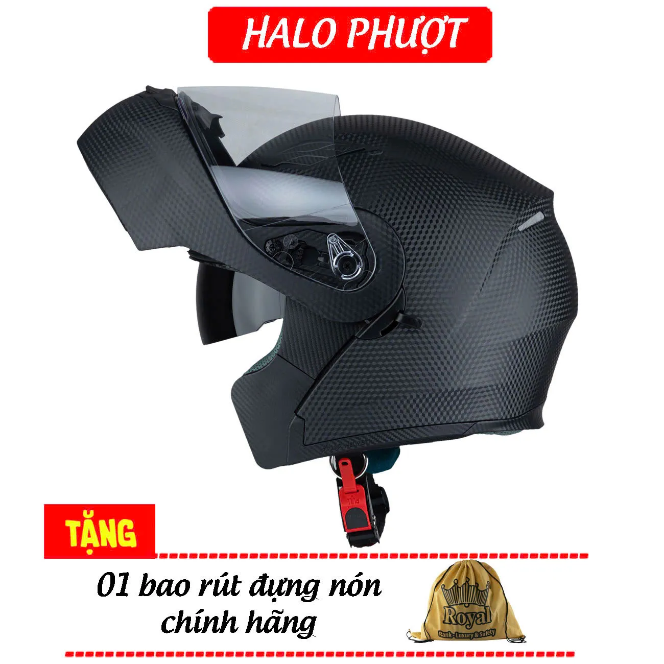 mũ bảo hiểm lặt hàm royal m179