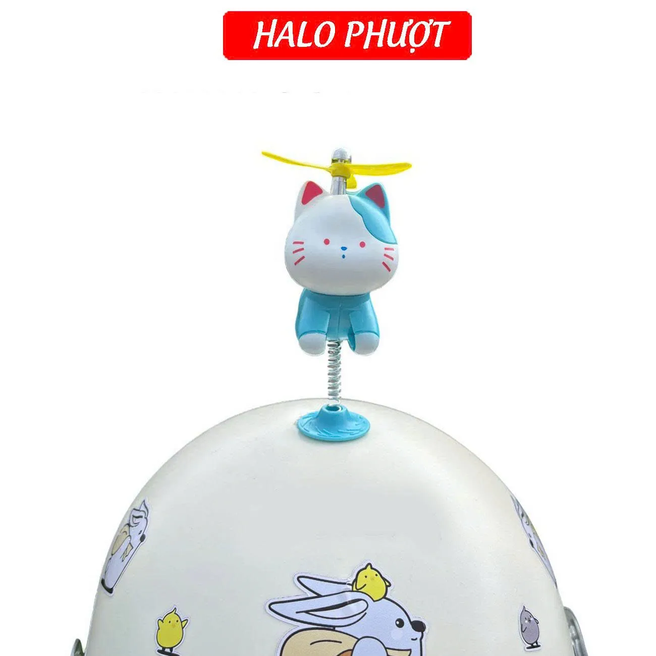 Mèo Lò Xo Trang Trí Nón Bảo Hiểm