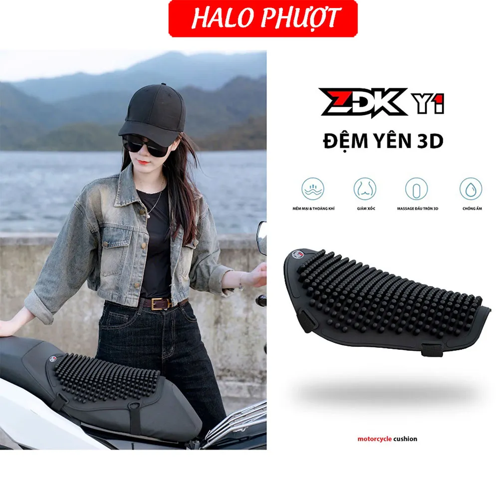 Đệm Lót Yên Xe Máy Cao Su ZDK Y1 và Y2